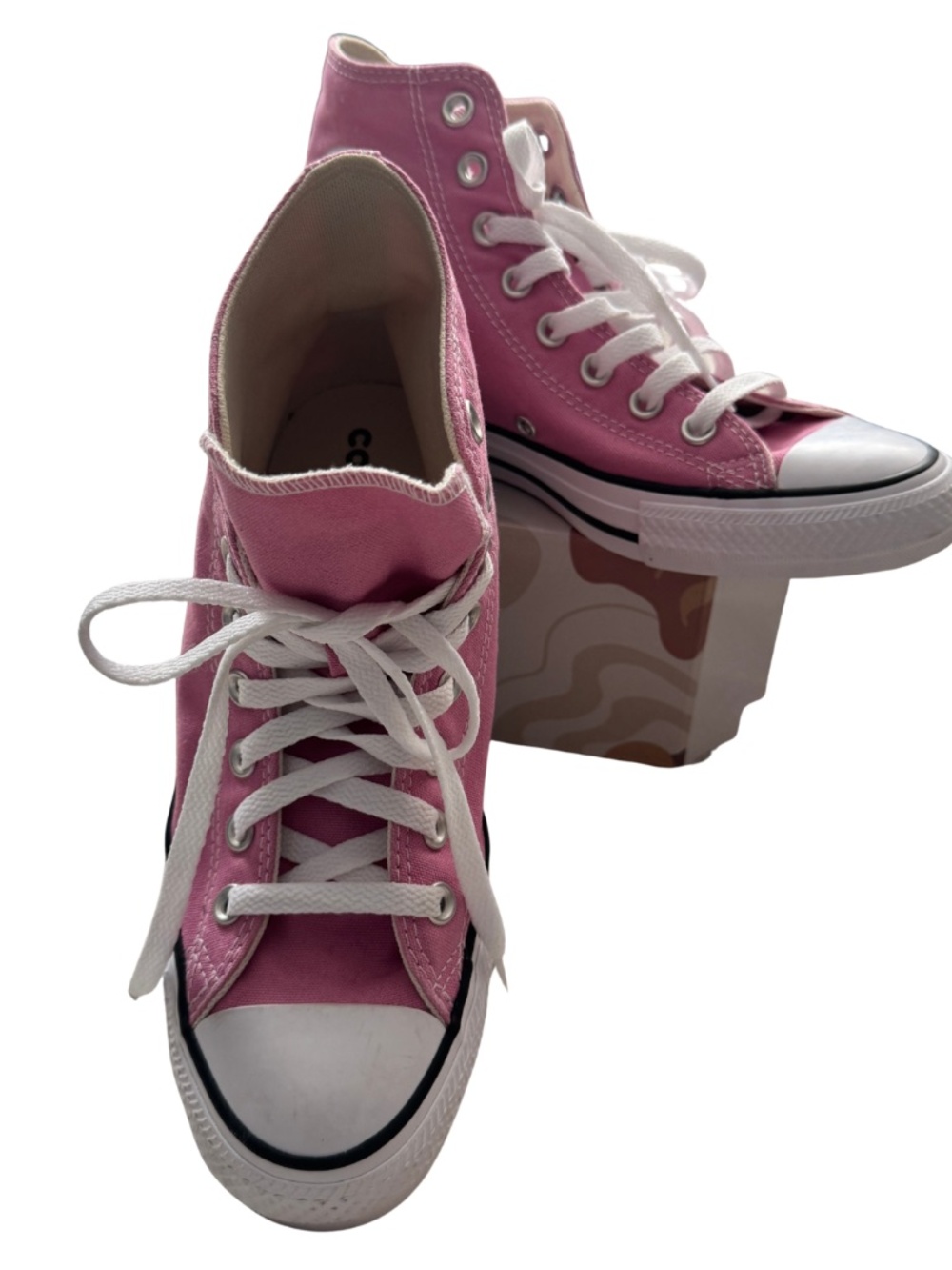 Converse Chuck Taylor All Star High Top Sneakers Pink Canvas W9 M7 EU40